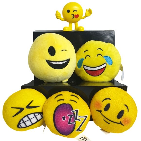 Cute Emoji Plush Variety Set Of 6 By Magic Time Imoji Series - Picture 1 of 7